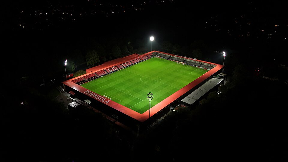 Vista aérea del estadio Barradão en Salvador de Bahía